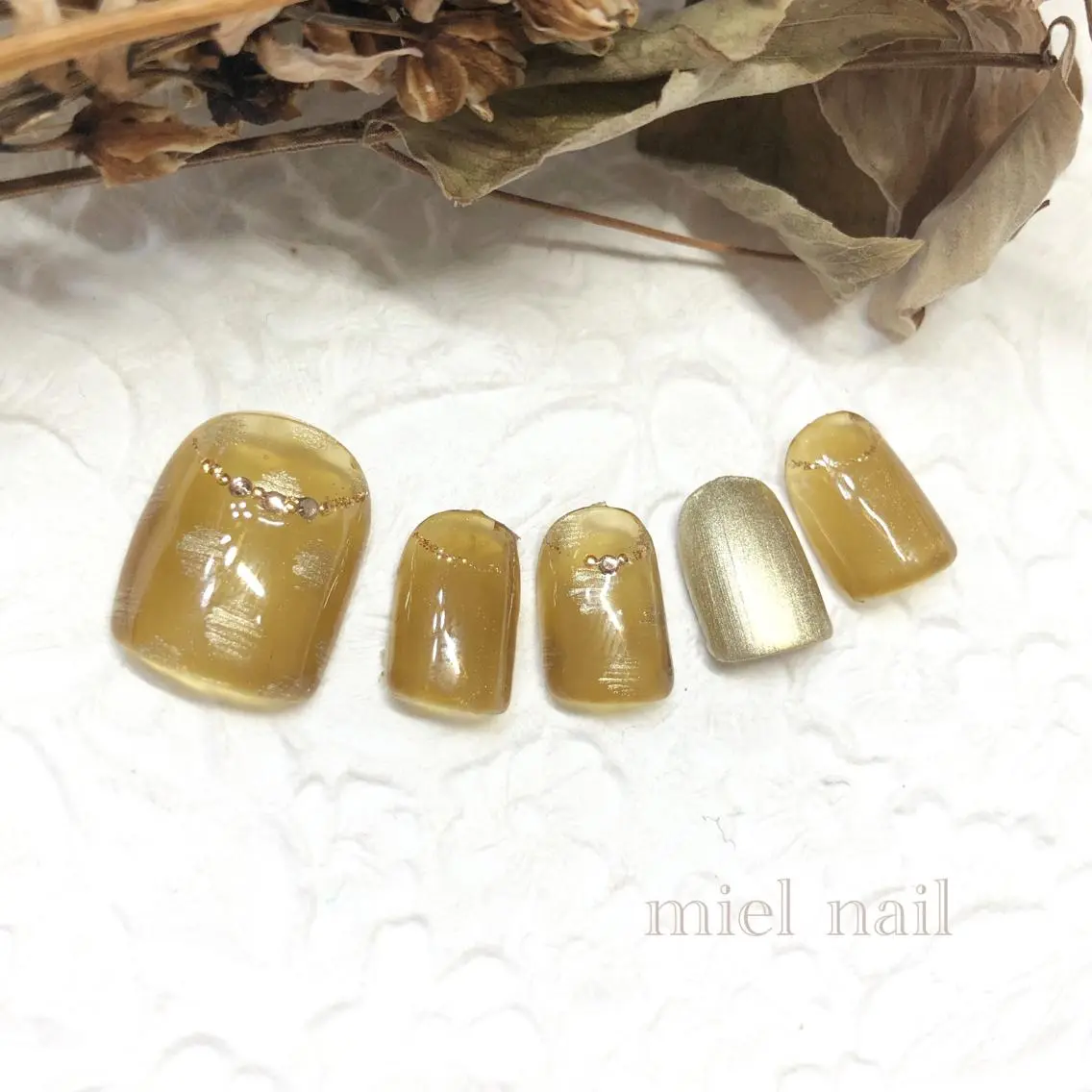 ネイル フットネイル miel nailのネイルデザイン