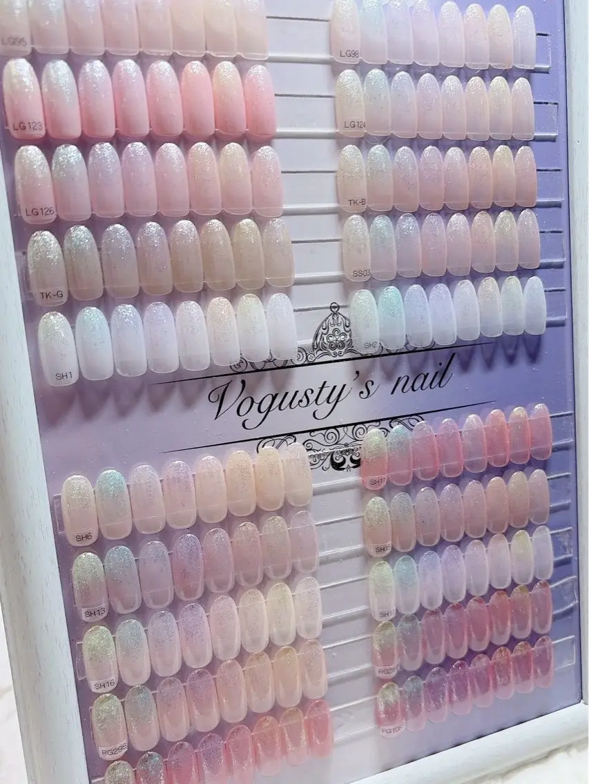 【オフなし】トレンド シアー♡ちゅるんワンカラー+ラメ💅【2回目以降+1,100円】の写真