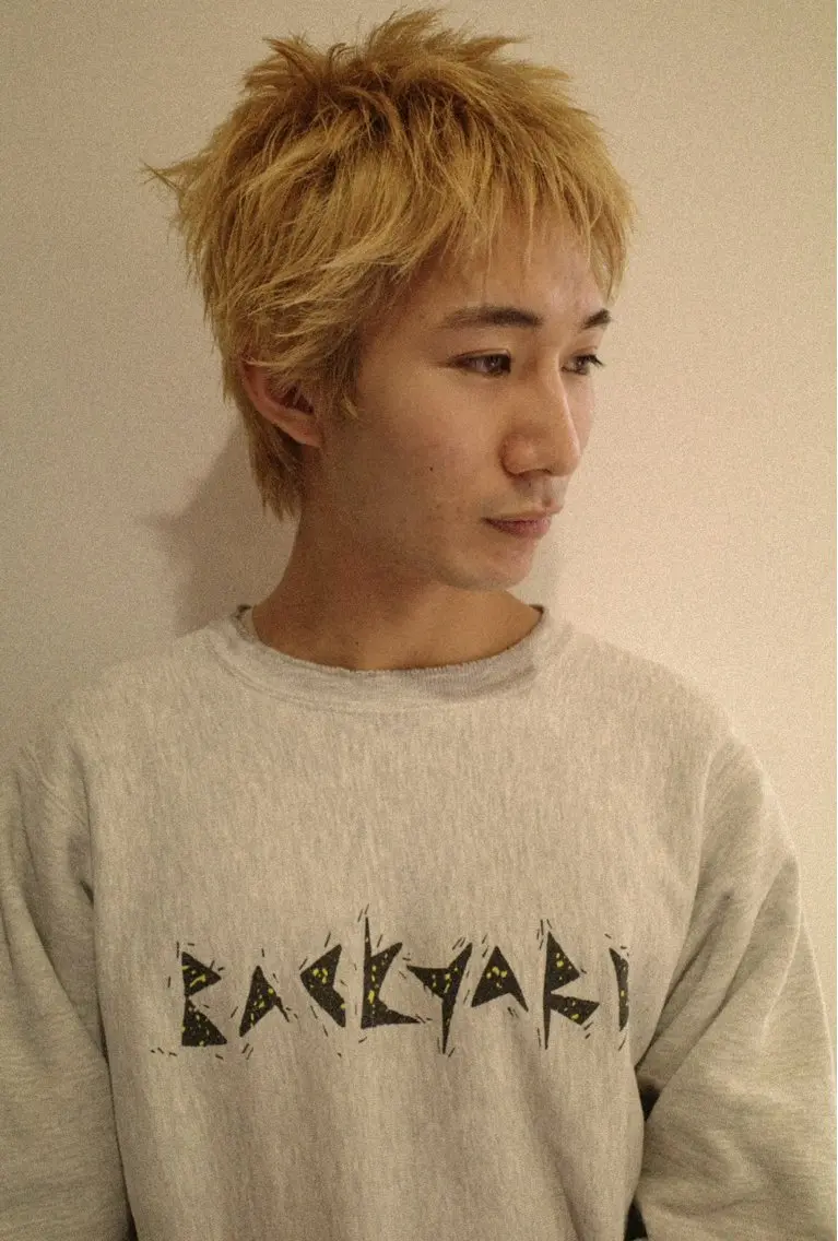 メンズ センターパート メンズパーマ メンズウルフカット マレットヘア ウルフカット カット ヘアカラー 🔥ショート特化 masaki🔥のヘアスタイル