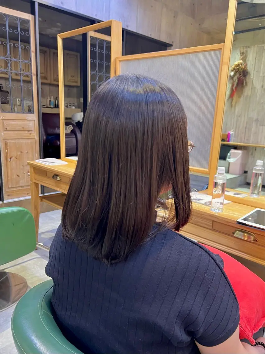 カット+縮毛矯正の写真