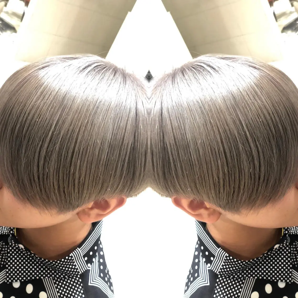 ショート カット ヘアカラー トリートメント Y Uのヘアスタイル