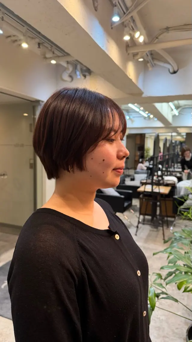 ショート ショートヘア momoka Jr.stylistのヘアスタイル