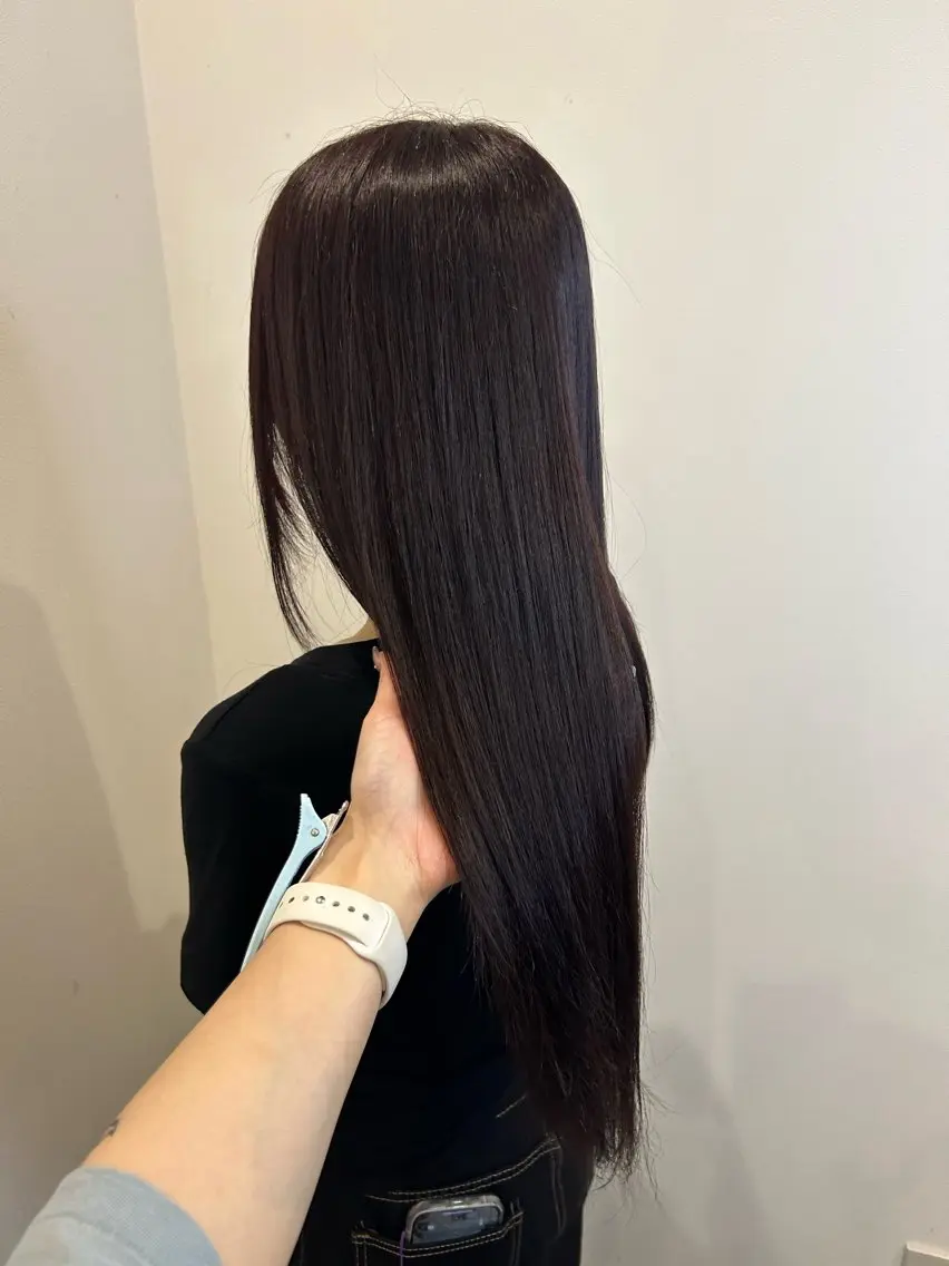 ロング カラー ラベンダーカラー ヘアカラー ishizuka toaのヘアスタイル