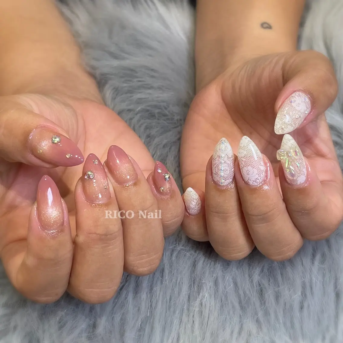 ネイル ハンドネイル RICO Nail パーツつけ放題🌈のネイルデザイン