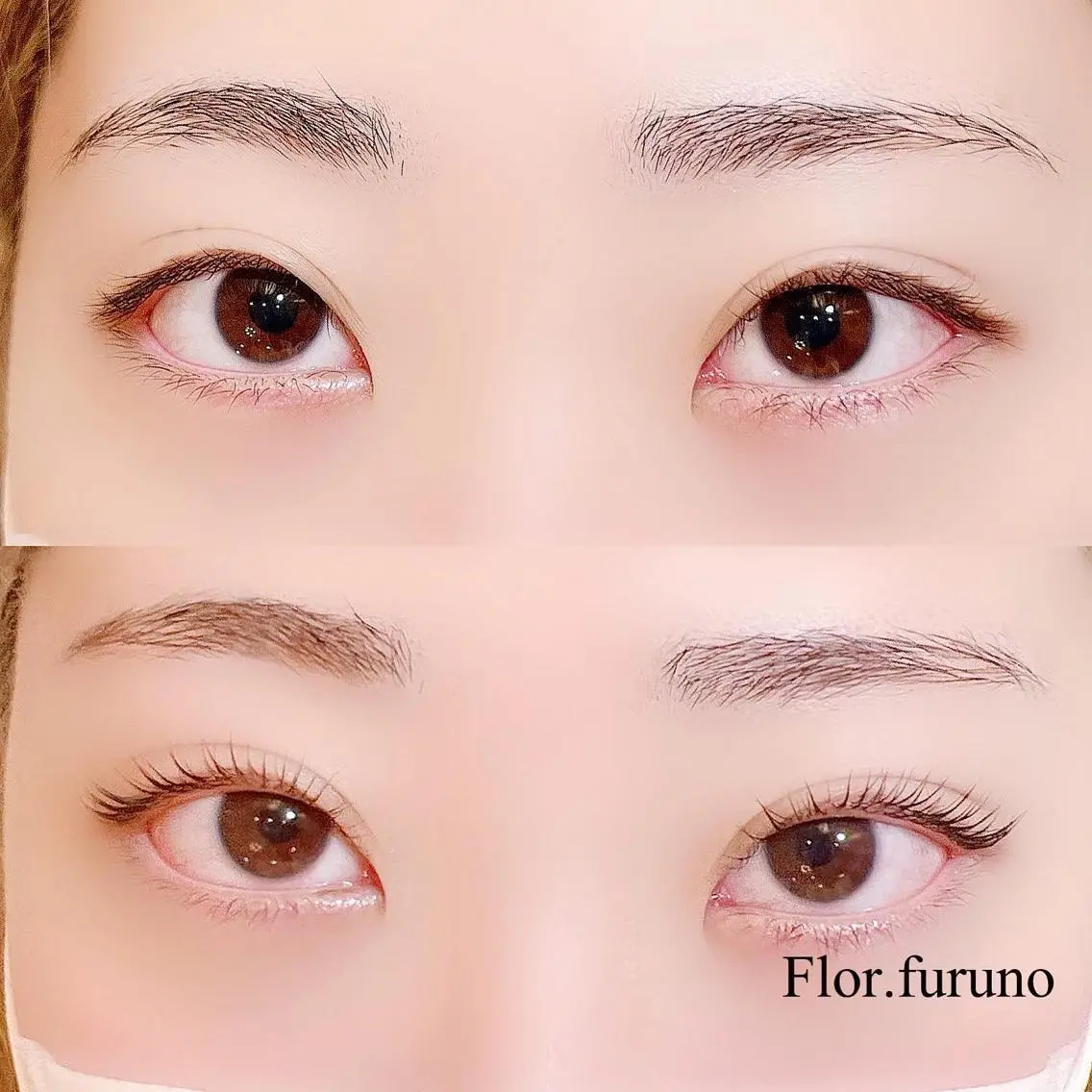 マツエク・マツパ アイブロウ パリジェンヌラッシュリフト マツパ Flor上大岡 ＊フルノ リナ＊のマツエク・マツパデザイン