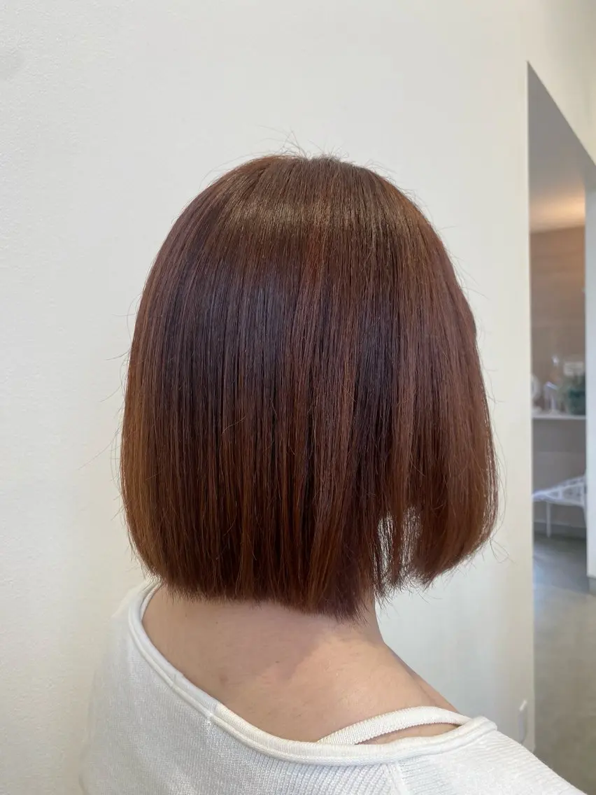 カラー オレンジ ヘアカラー 三田 一希のヘアスタイル