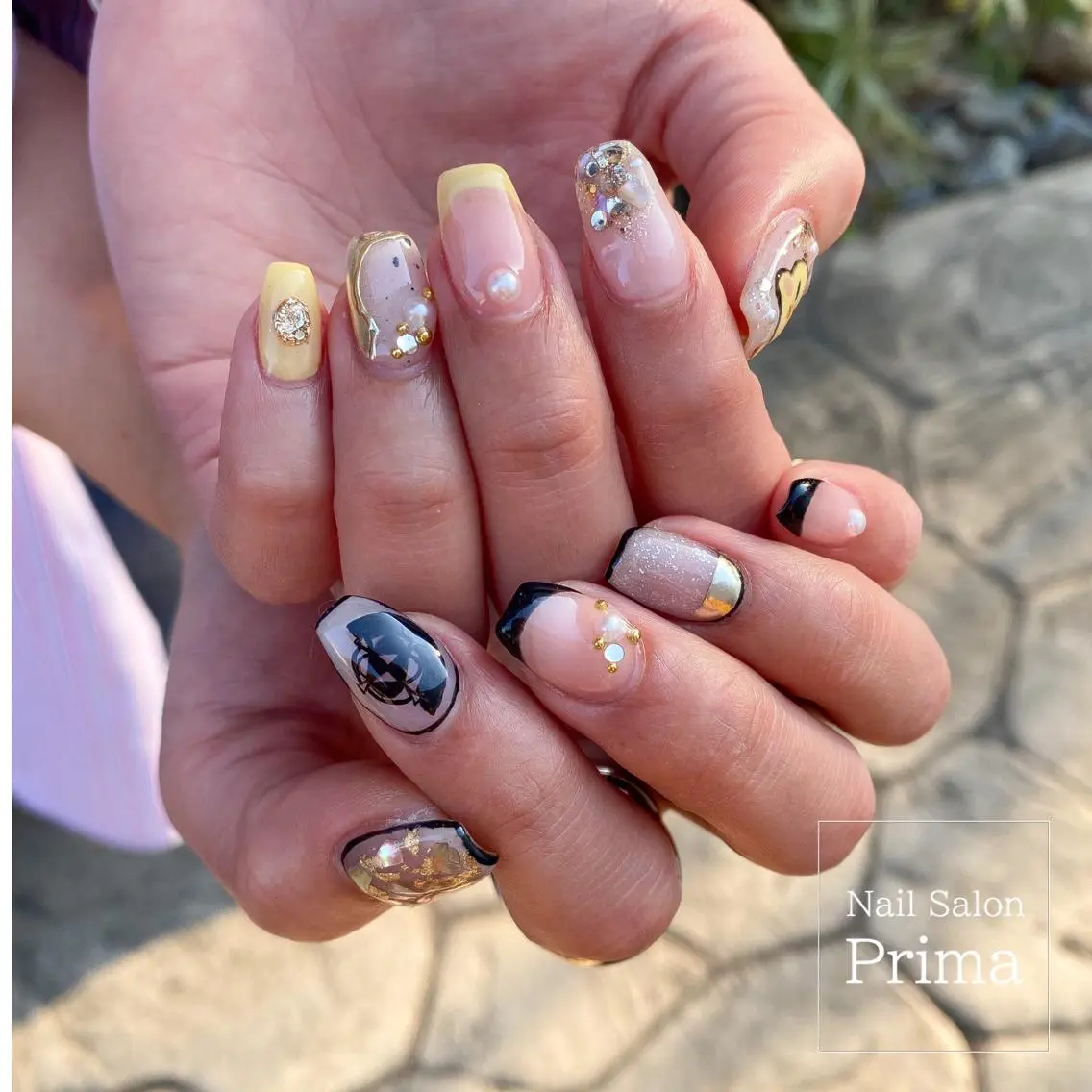 ミディアム ネイル SalonPrima 西院Nail&Eyeのネイルデザイン