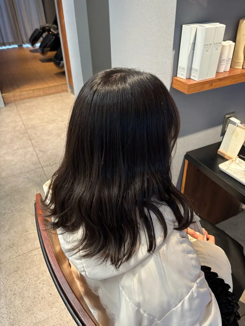 ミディアム カラー ブラウンカラー 0円モデル🌷 🫧Akariのヘアスタイル