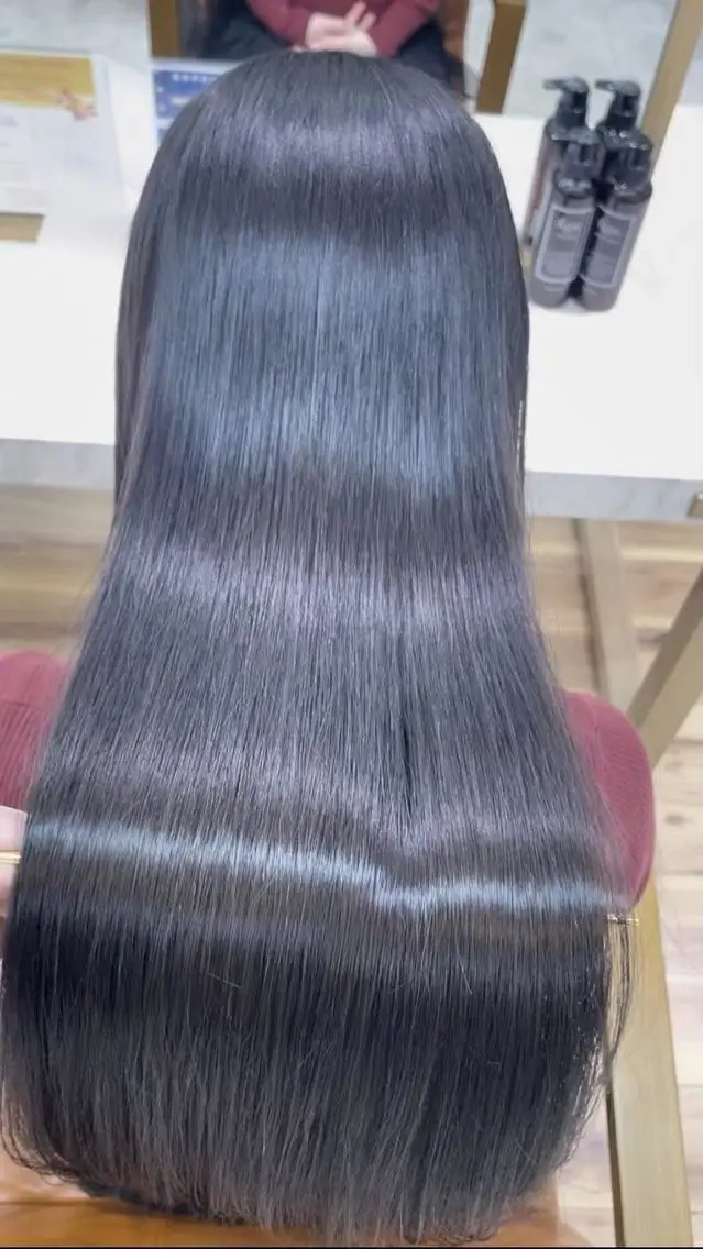 ロング カット 縮毛矯正 トリートメント ✨縮毛矯正✨艶髪✨️ 髪質改善✨鴻巣✨️のヘアスタイル