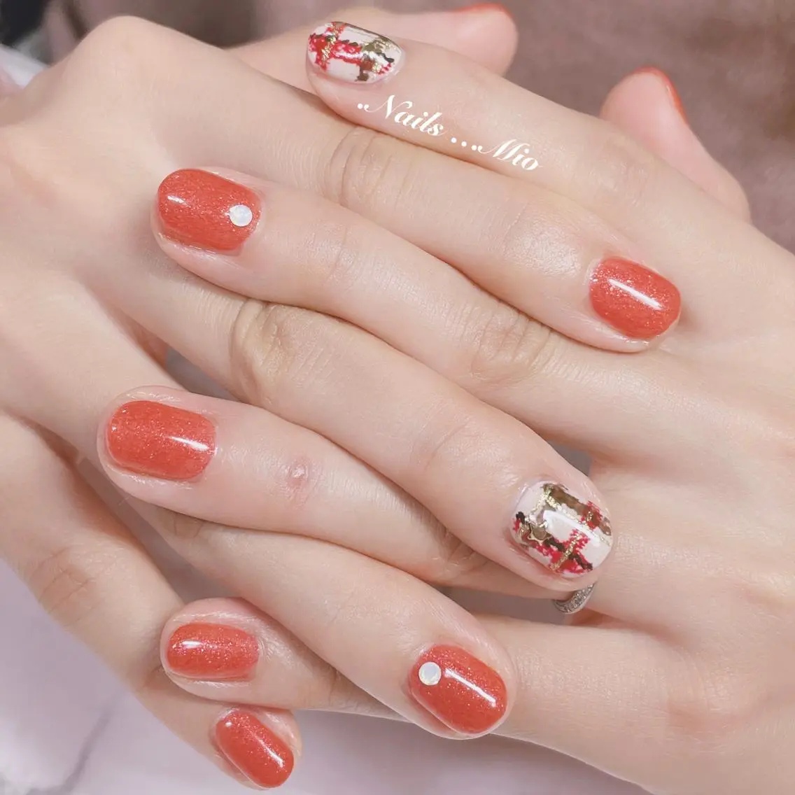 ネイル アートネイル ジェルネイル ワンカラーネイル .Nails Mio 赤羽西ネイルサロンのネイルデザイン