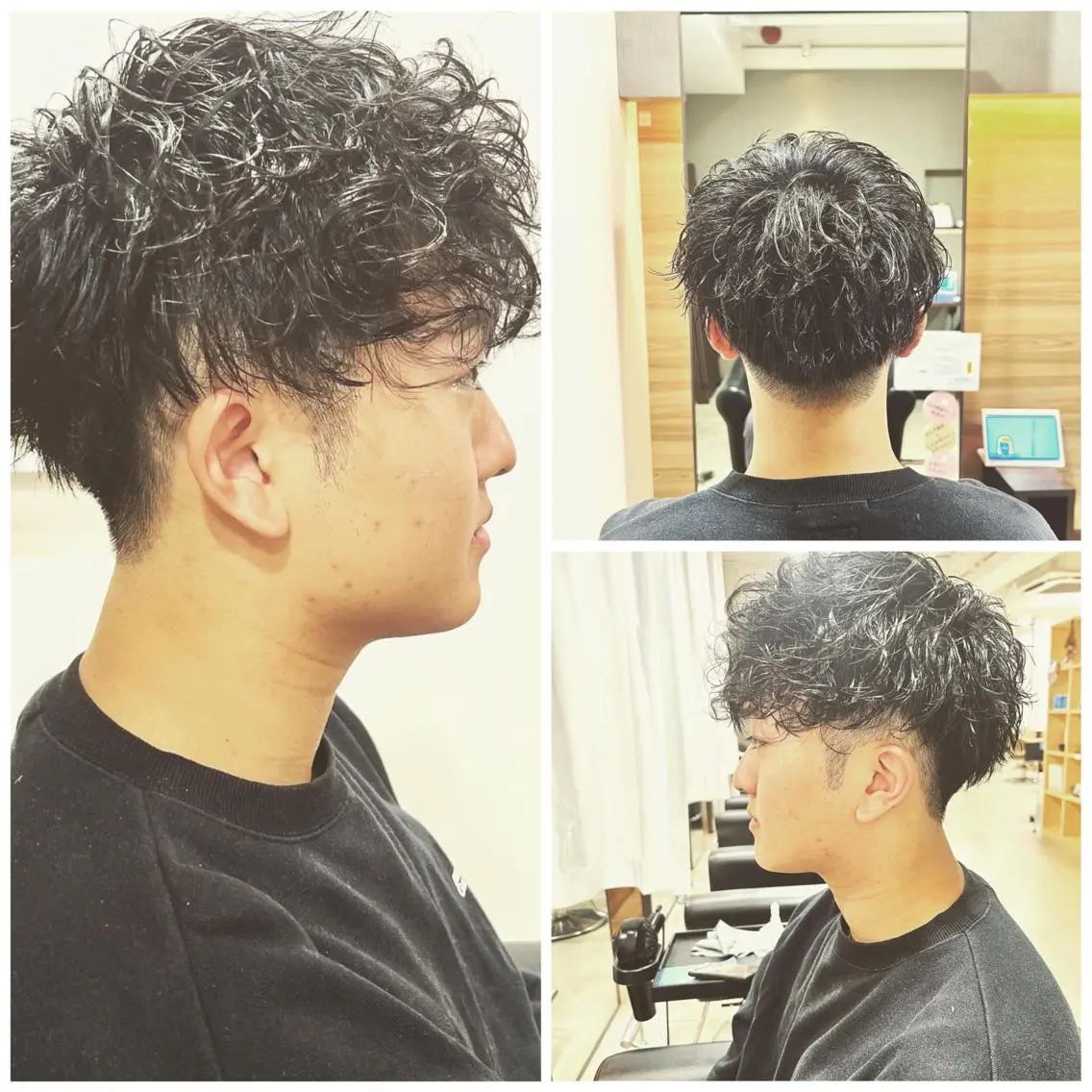 パーマ メンズ カット パーマ 心斎橋メンズサロン リベルテグリットのヘアスタイル