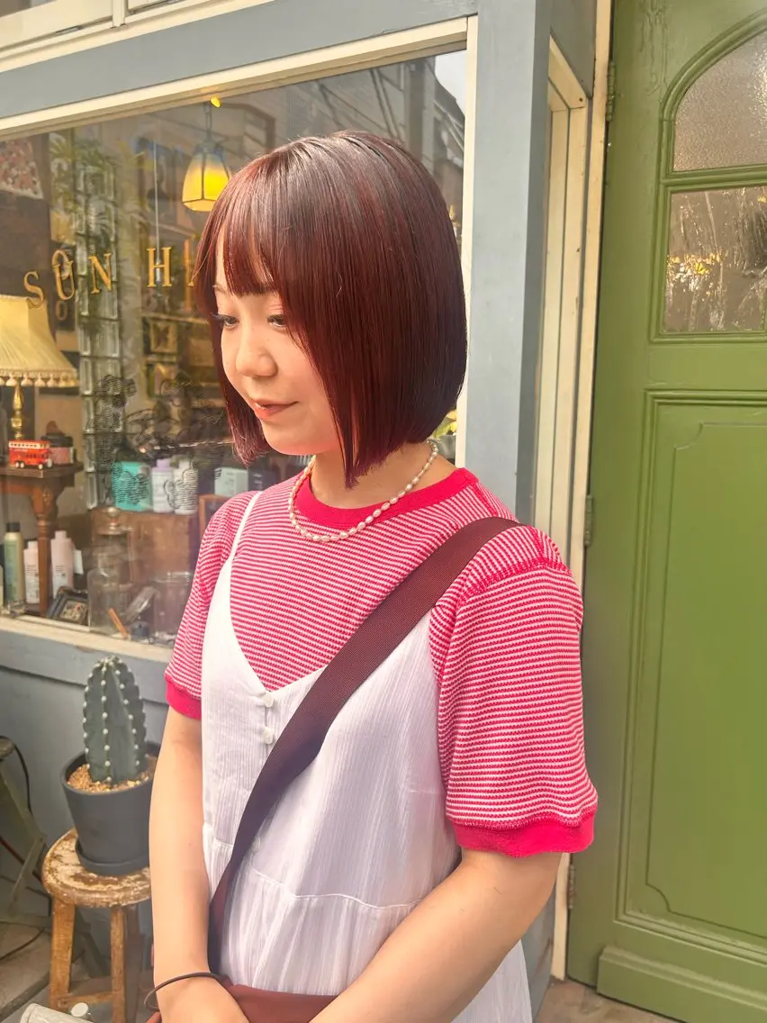 ショート カラー カット ヘアカラー トリートメント ヘッドスパ 清水千優/パーマ/ メンズパーマのヘアスタイル