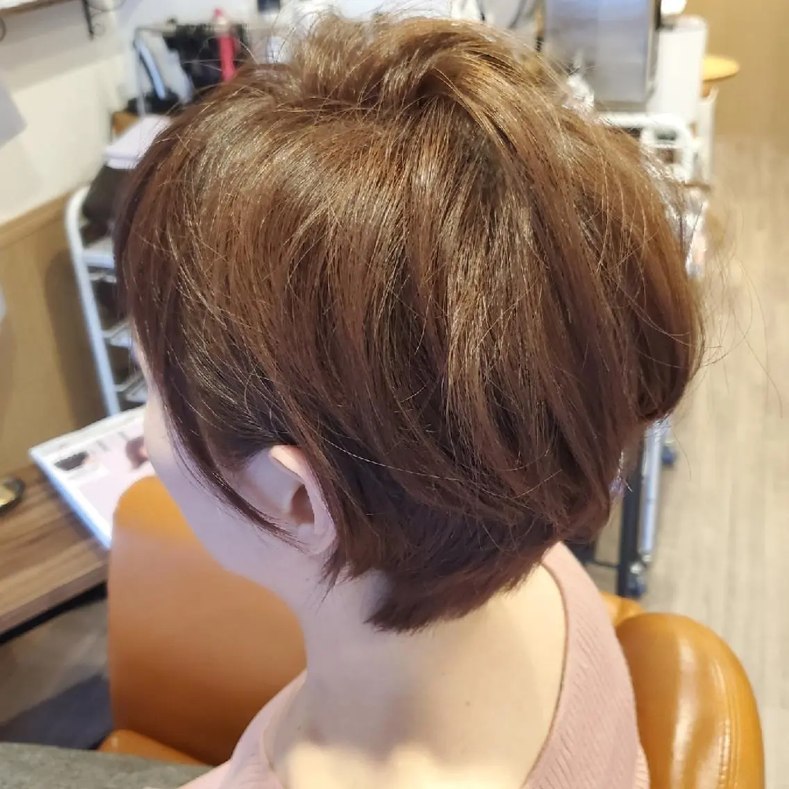 ショート カラー アディクシーカラー 外国人風カラー ショートヘア トリートメント カット ヘアカラー トリートメント spa hair ark 富井直美のヘアスタイル