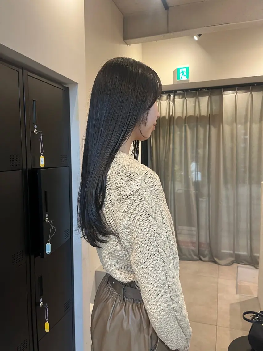 ロング カラー 透明感カラー 竹内 穂乃佳のヘアスタイル