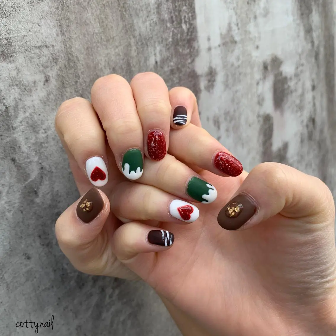 ネイル ジェルネイル ニュアンスネイル バレンタイン cottynail -miki-のその他イメージ