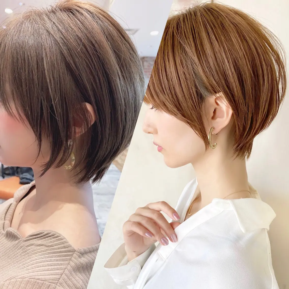 ショート カラー ショートボブ ボブ 似合わせカット ショートヘア 小顔カット カット ヘアカラー トリートメント ショート、ボブの神✨ 峯朋也✂︎✨のヘアスタイル