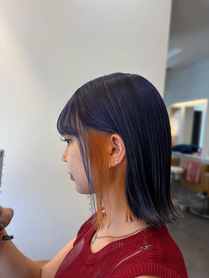 ミディアム ヘアカラー トリートメント 透明感カラー🎀 tasty/makoのヘアスタイル