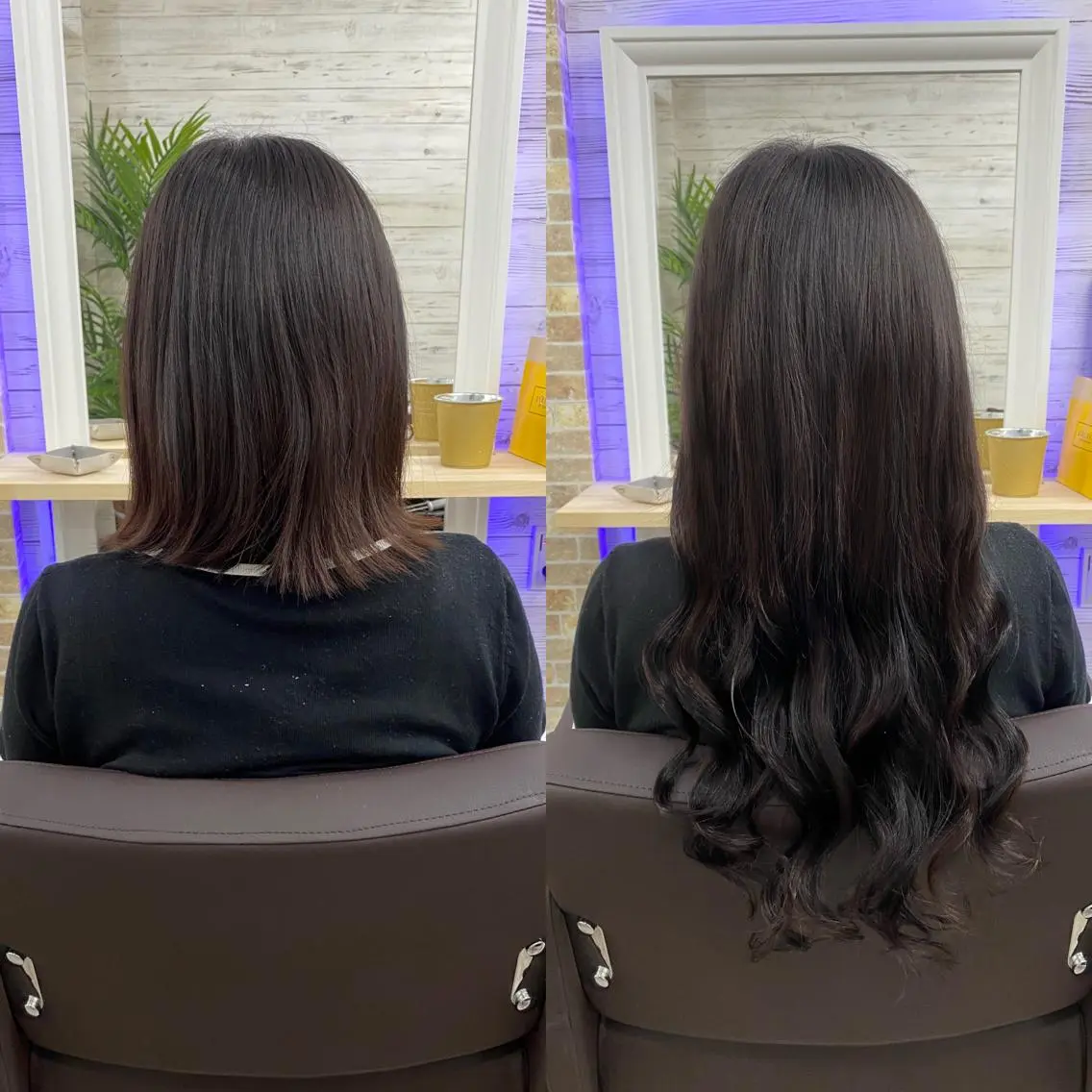 ロング カラー ヘアアレンジ ショートボブ 編み込みエクステ シールエクステ バレイヤージュ 透明感カラー FAAM Tsuneのヘアスタイル