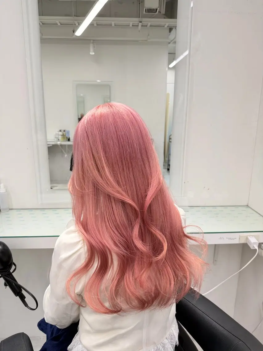 セミロング カラー ヘアカラー トリートメント ヘッドスパ ヘアセット ❄最強かわいいカラー ❄️MINA❄️のヘアスタイル
