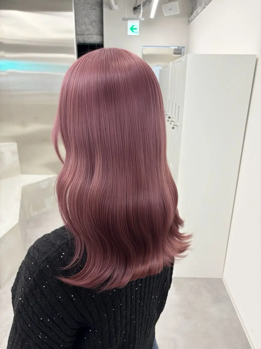 セミロング カラー ヘアカラー 🧸🎀ブリーチ ‪栄🎀🧸かのんのヘアスタイル