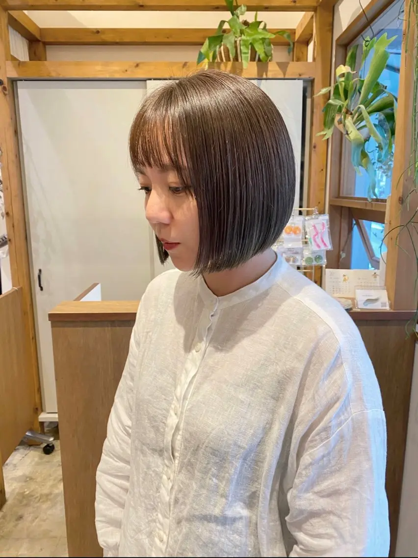 ショート カラー カット ヘアカラー トリートメント ENIF ヤマグチアツコのヘアスタイル