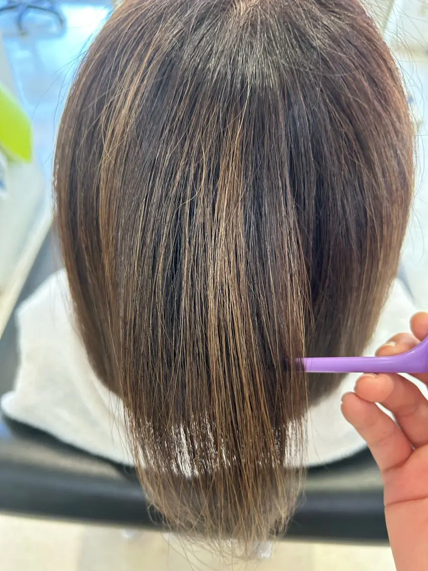 ミディアム ハイライト トリートメント カラーモデル募集中/ ともみのヘアスタイル