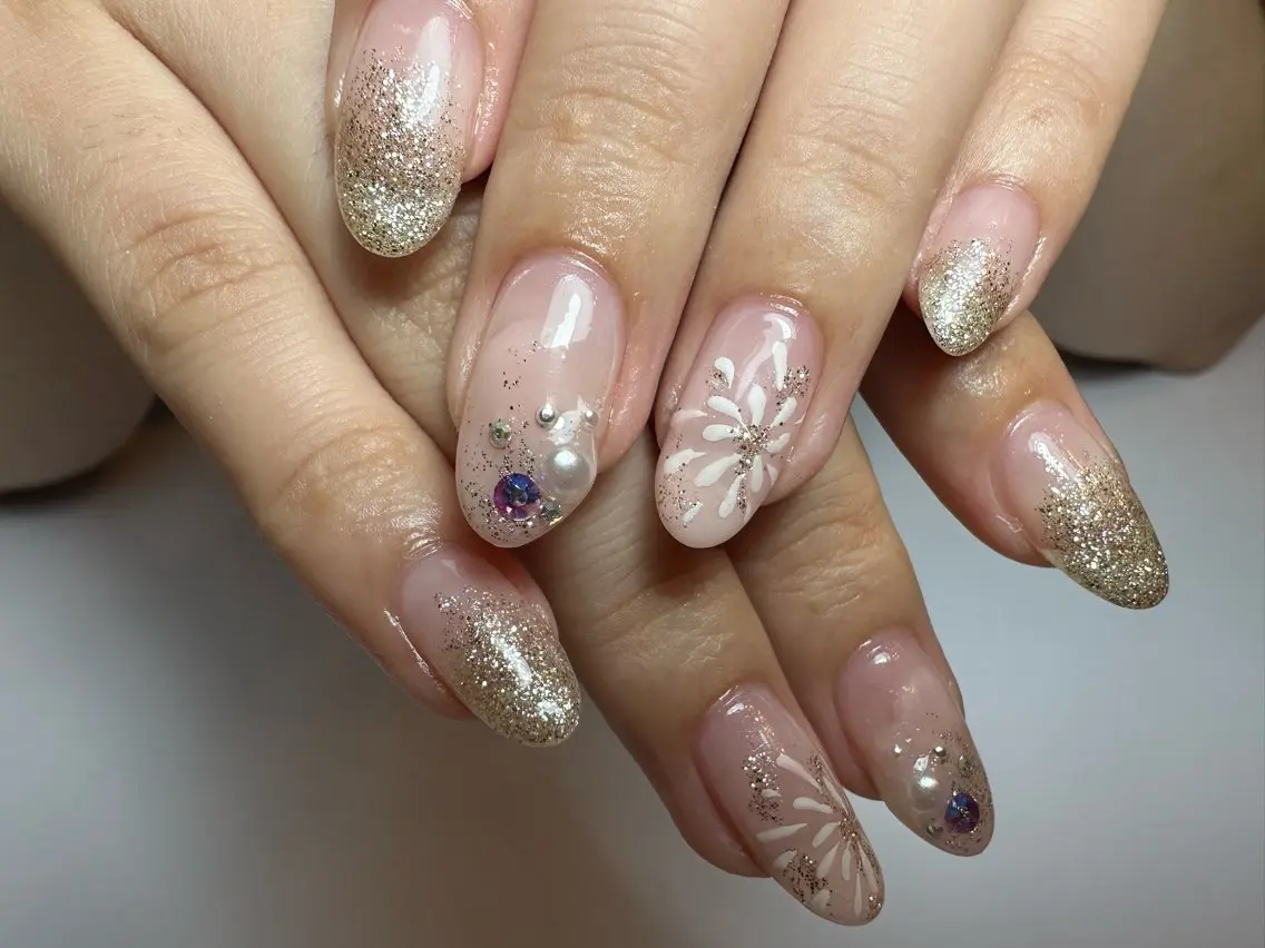 ミディアム ハンドネイル shandy nailのネイルデザイン