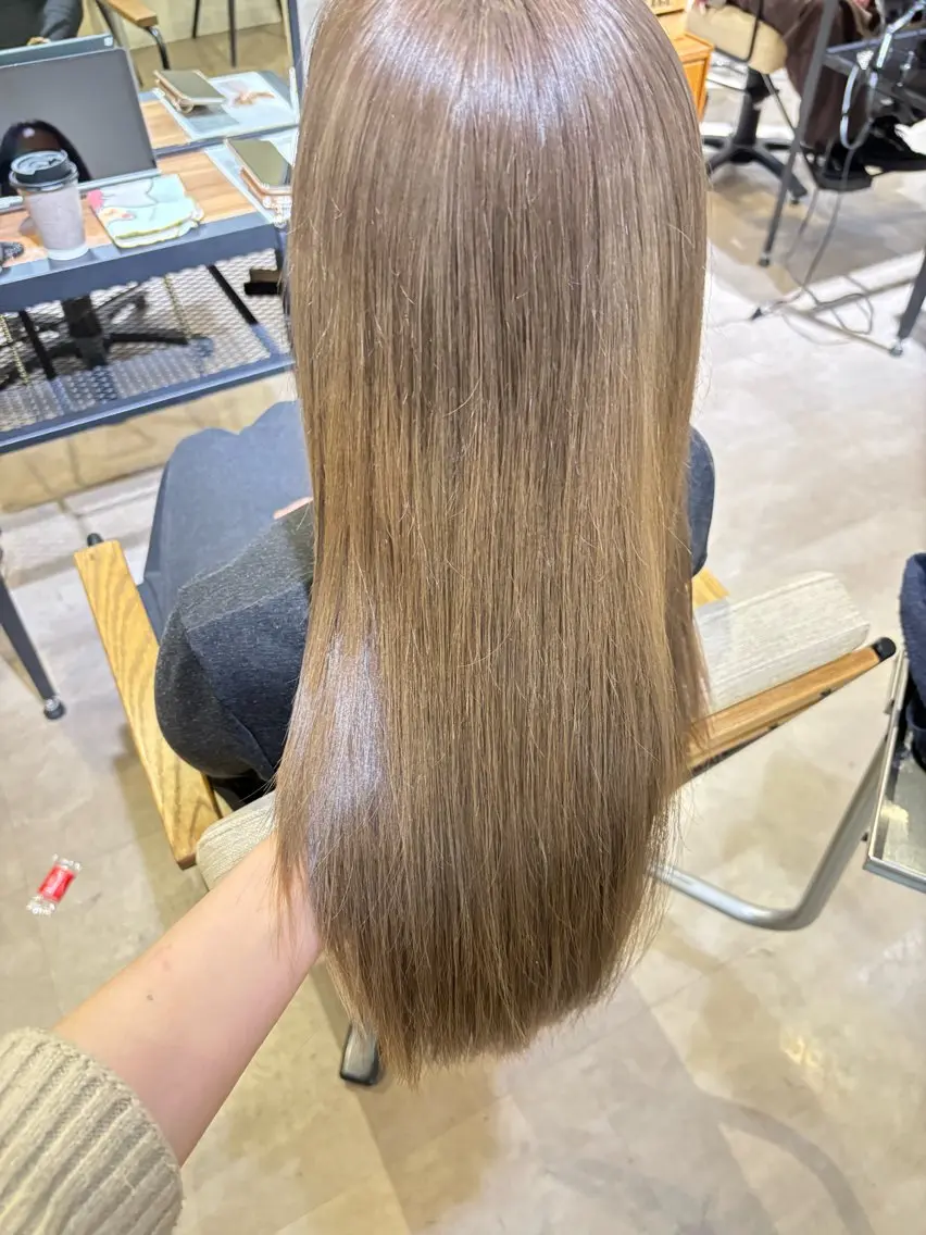 セミロング カラー ヘアカラー ❤︎韓国レイヤ ー❤︎/saraのヘアスタイル