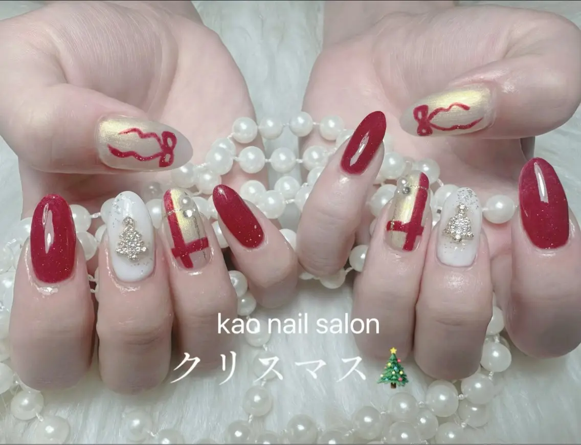 ネイル ハンドネイル kao nail マグネット/長さだしのネイルデザイン