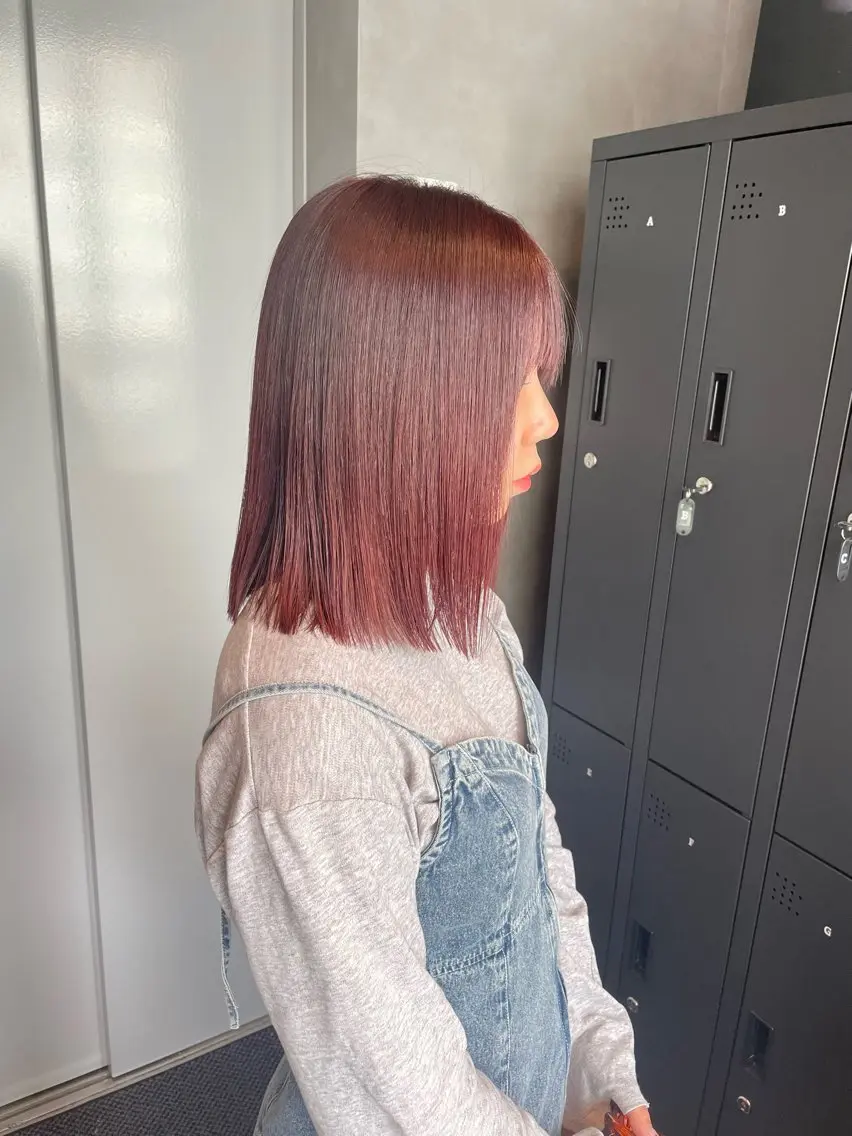 ミディアム カット ヘアカラー トリートメント MAI /BUCKS/天王寺のヘアスタイル