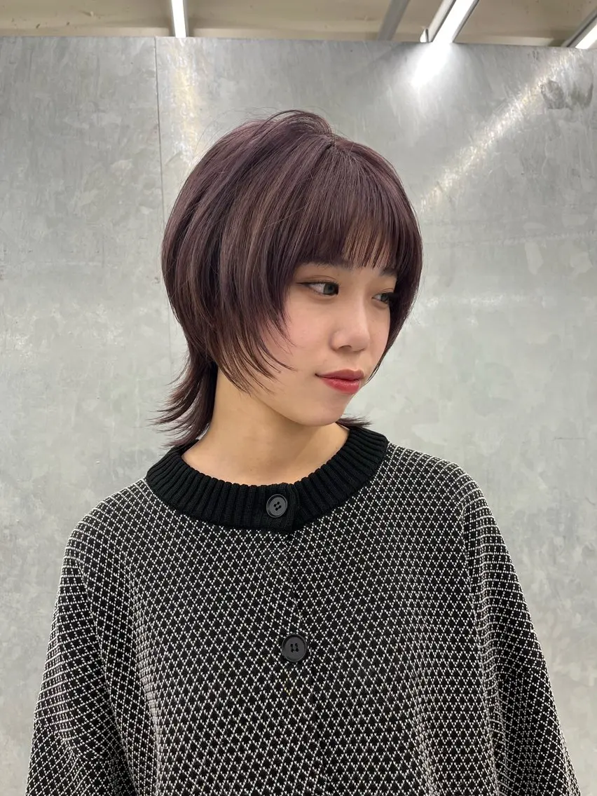 ショート ウルフカット 神作 汐里　江古田 /透明感カラー🌿のヘアスタイル