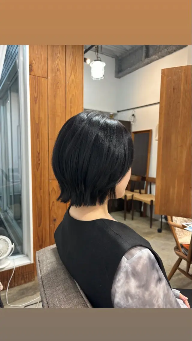 ショート ボブ くびれヘア 【韓国レイヤー特化 ハッシュカット】のヘアスタイル