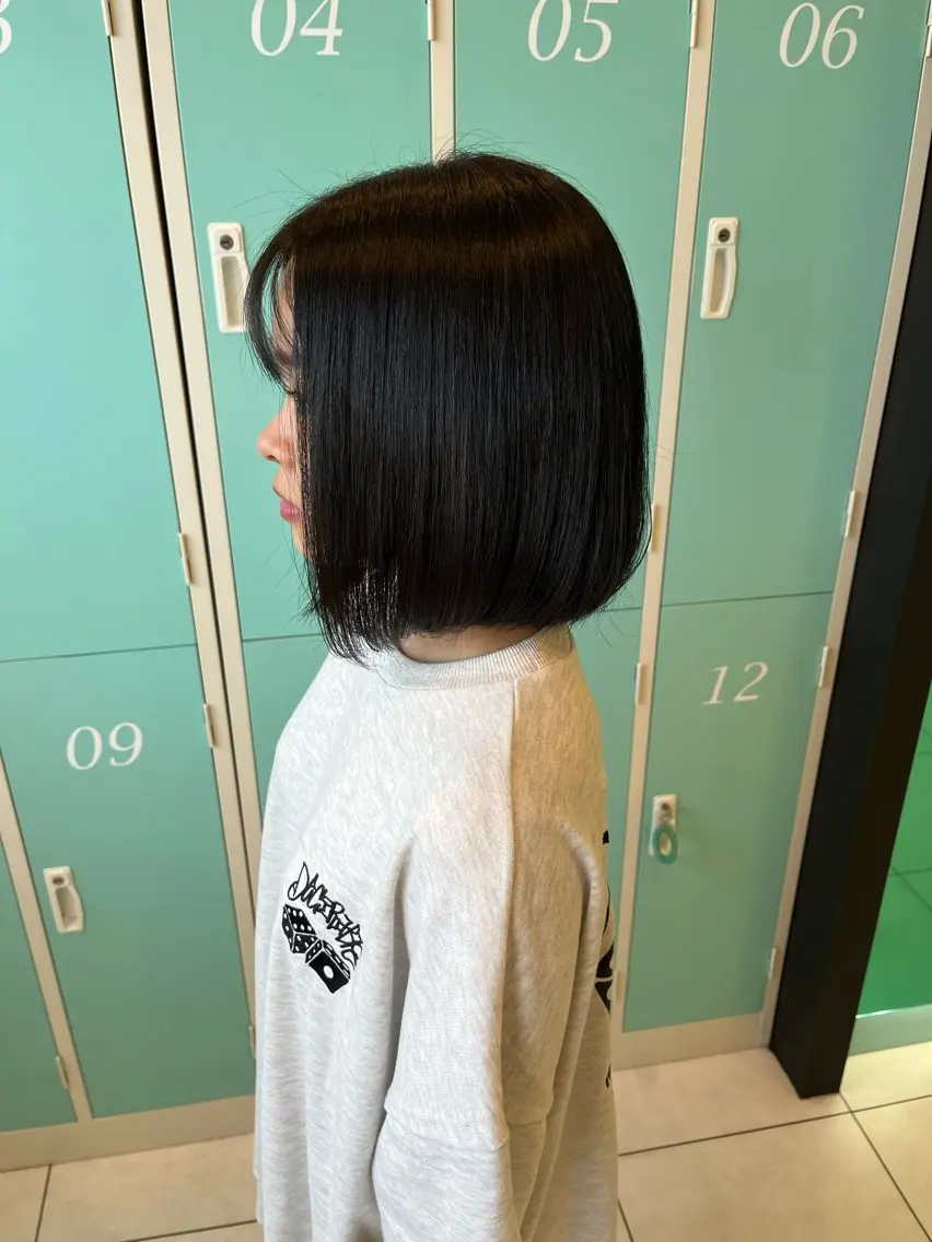 パーマ 縮毛矯正 Rena🦄顔まわり カット🤍✂️のヘアスタイル