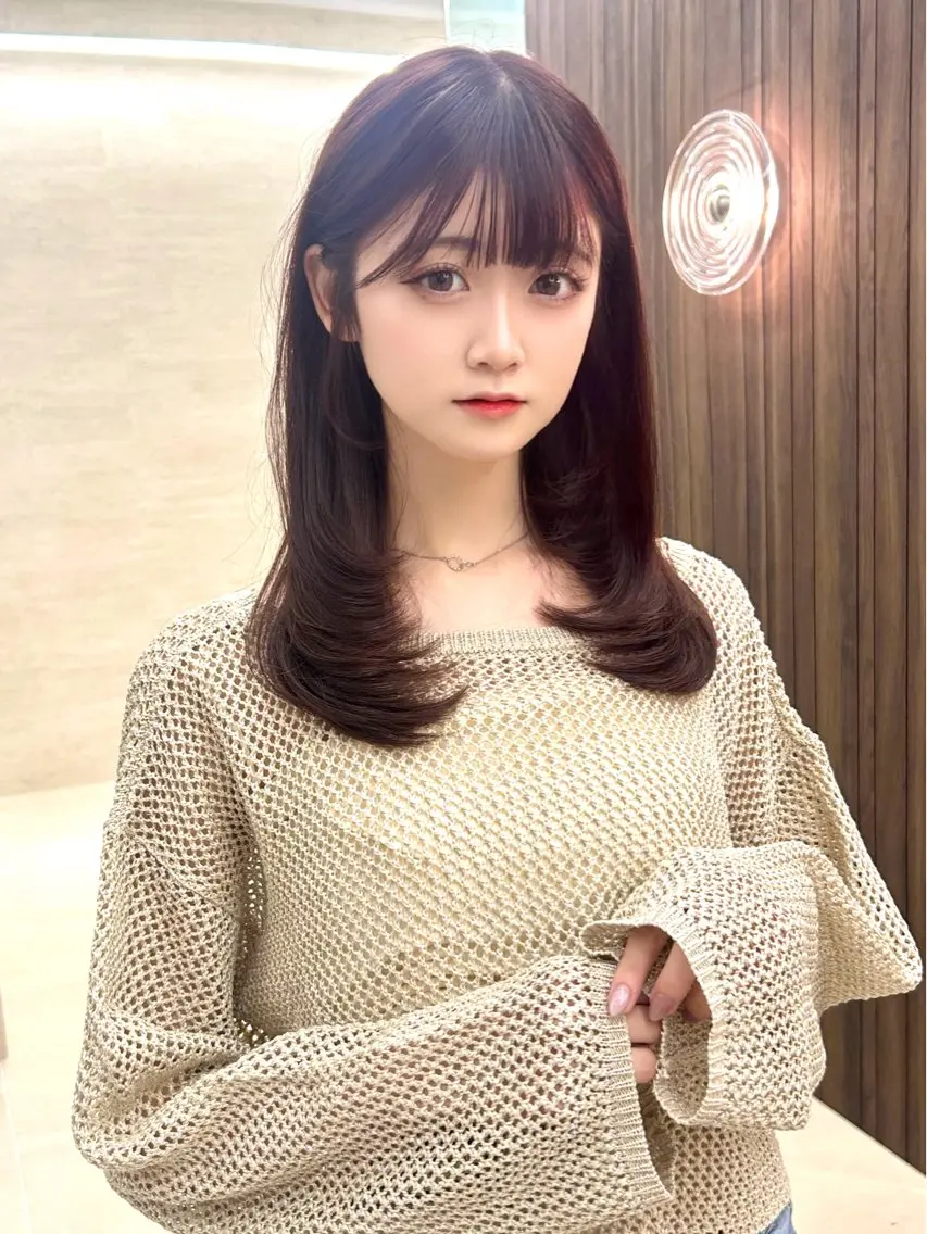 ミディアム ヘアカラー PULSE ASAHIのヘアスタイル