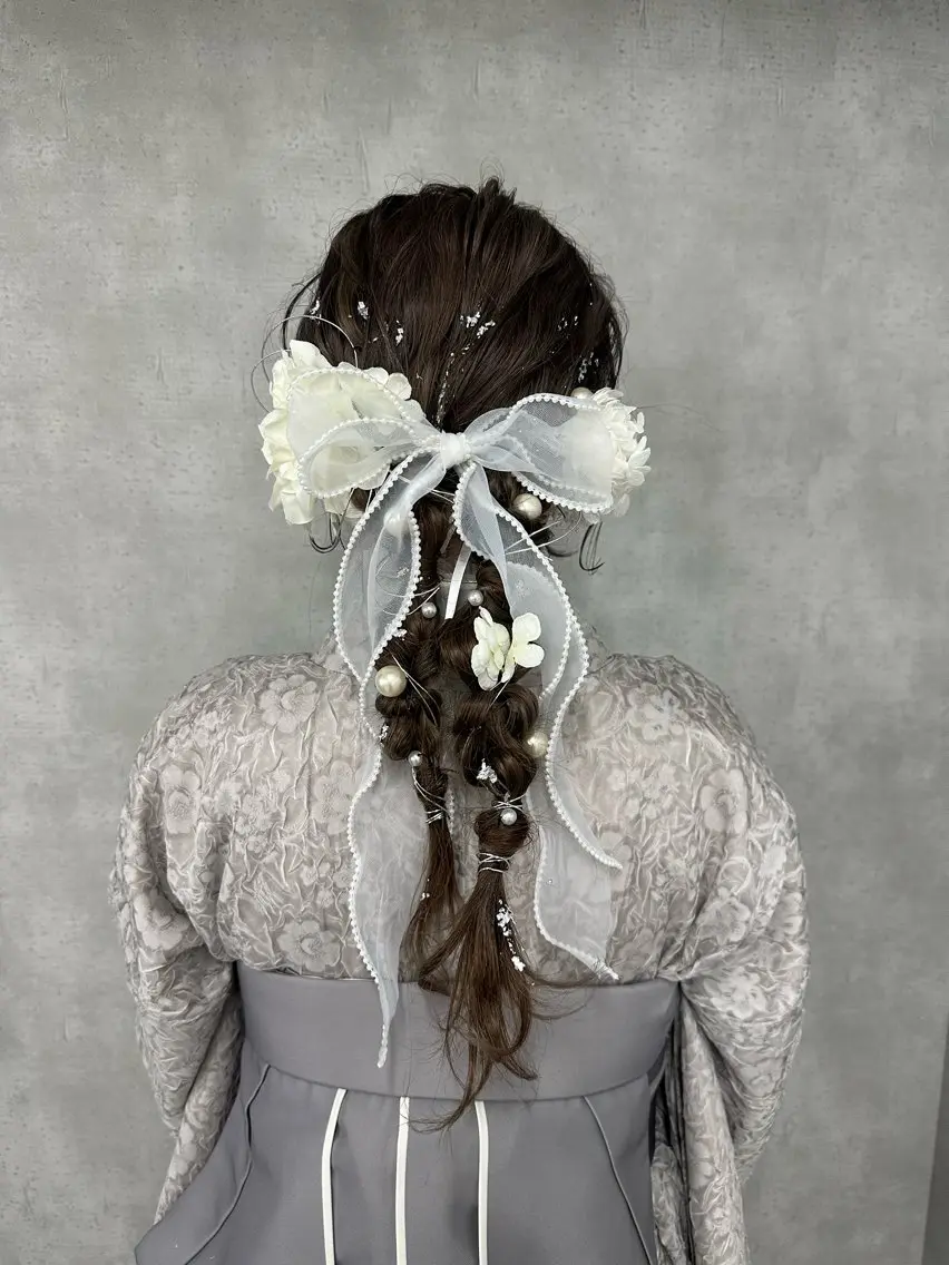 卒業式ヘアセット💐💞【着付け要相談】の写真