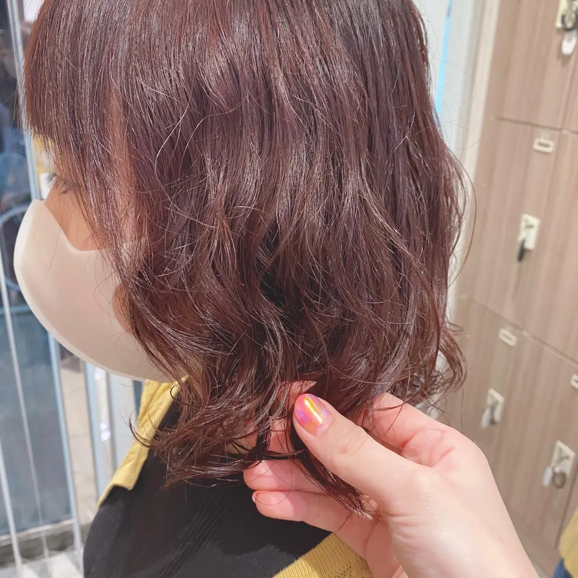ミディアム パーマ 顔周り🇰🇷韓国 レイヤー/いづみ💞のヘアスタイル