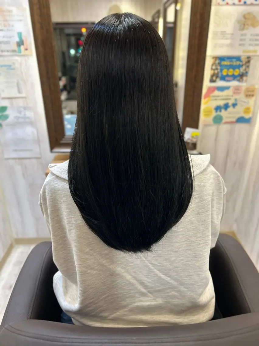ロング 縮毛矯正 トリートメント Fumika フミカのヘアスタイル