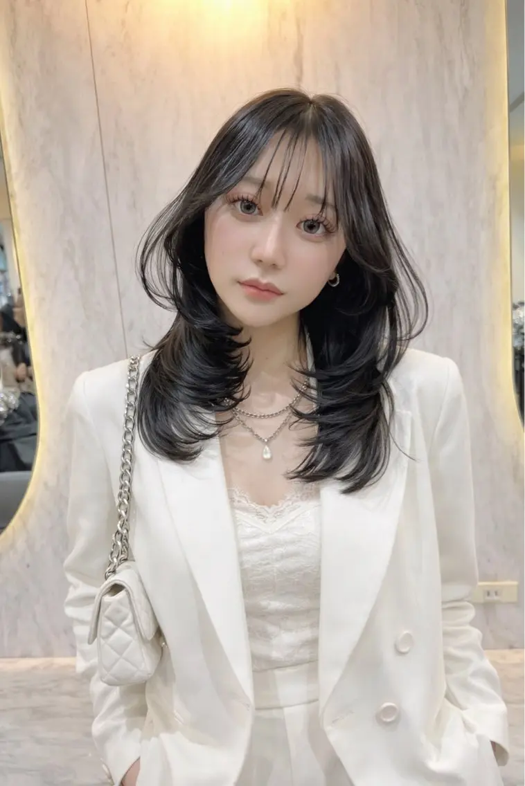 ミディアム ヘアカラー ゆりあ☆彡 Lapisのヘアスタイル