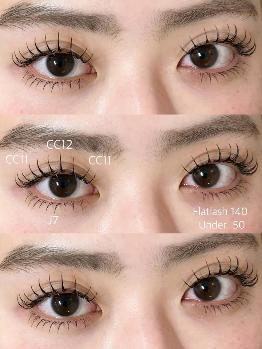 マツエク・マツパ フラットラッシュ eyelash Aiméeのマツエク・マツパデザイン
