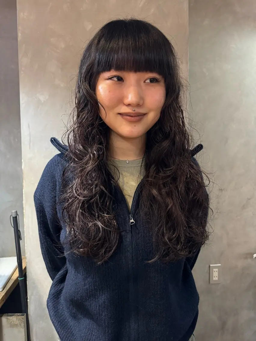 【似合わせ👩🏼‍🦱】🪷cut+ケアperm +卵殻膜トリートメント🪷の写真