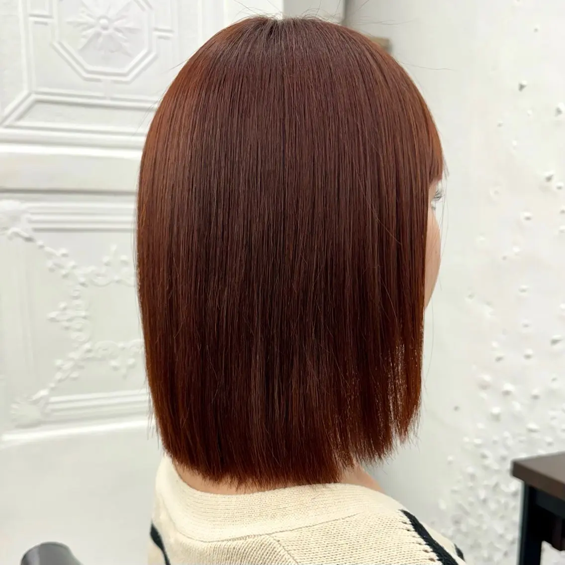 ショート カラー ブリーチ ブラウンカラー ブリーチなしカラー オレンジ オレンジブラウン 暖色/ショート/ボブ /hana🌸のヘアスタイル
