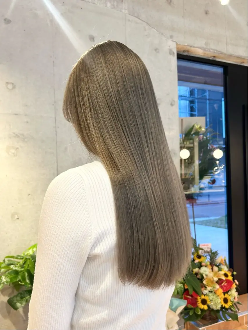ロング カラー ベージュカラー ヘーゼル 垢抜けヘア🐈‎🤍 mioのヘアスタイル