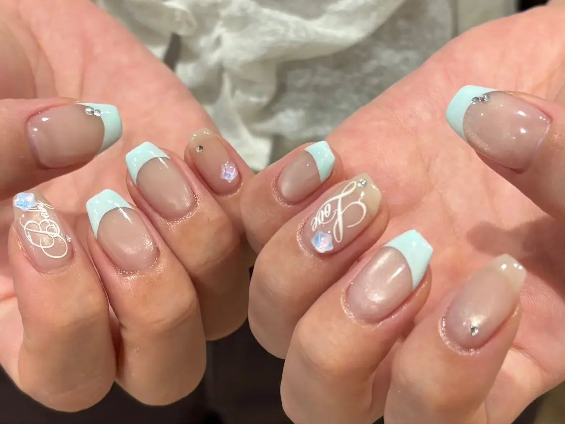 ネイル ハンドネイル 韓国ワンホンピンク 🎀mikuのネイルデザイン