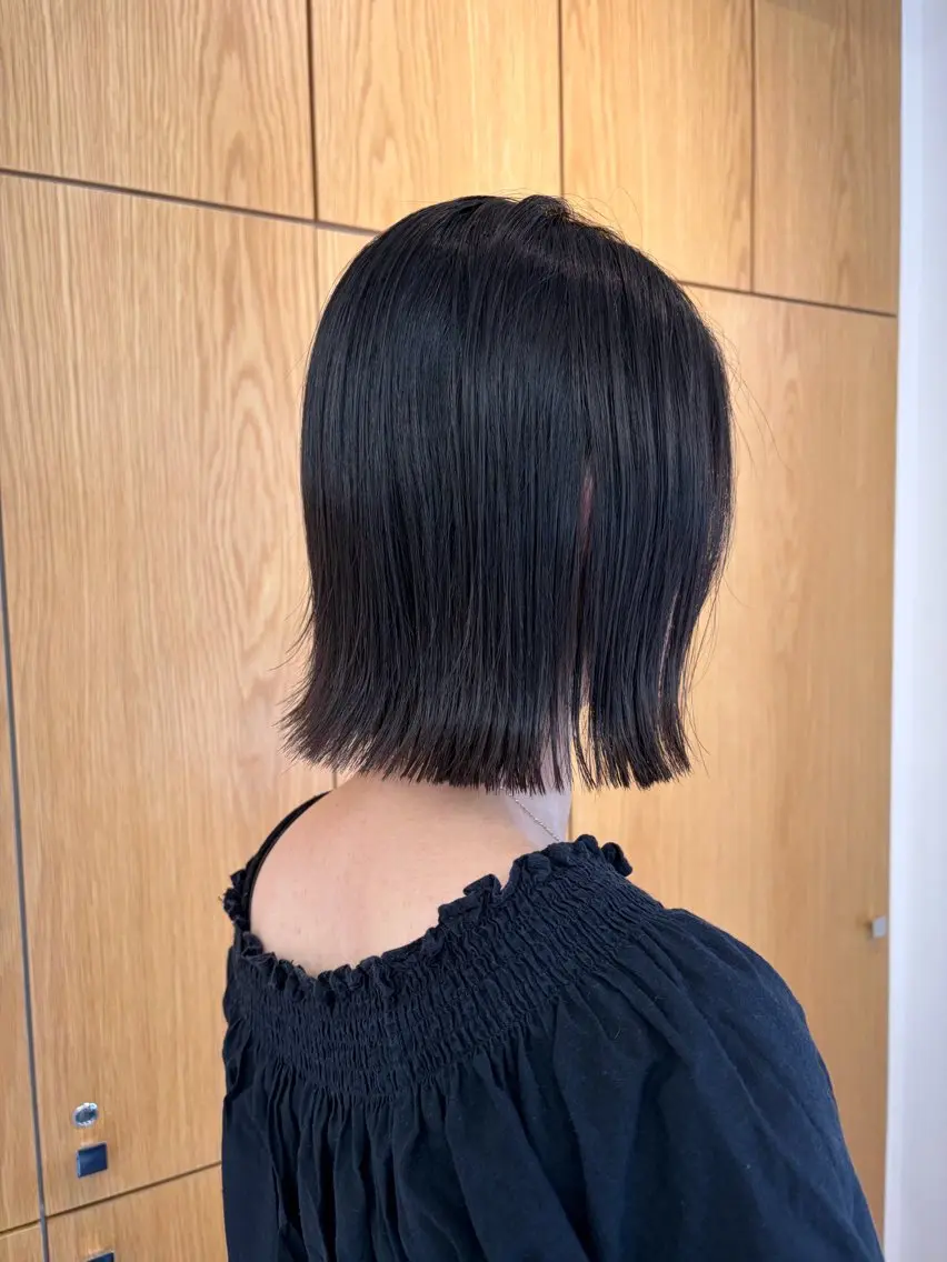 ショート 切りっぱなしボブ ボブ 大村 咲羅のヘアスタイル
