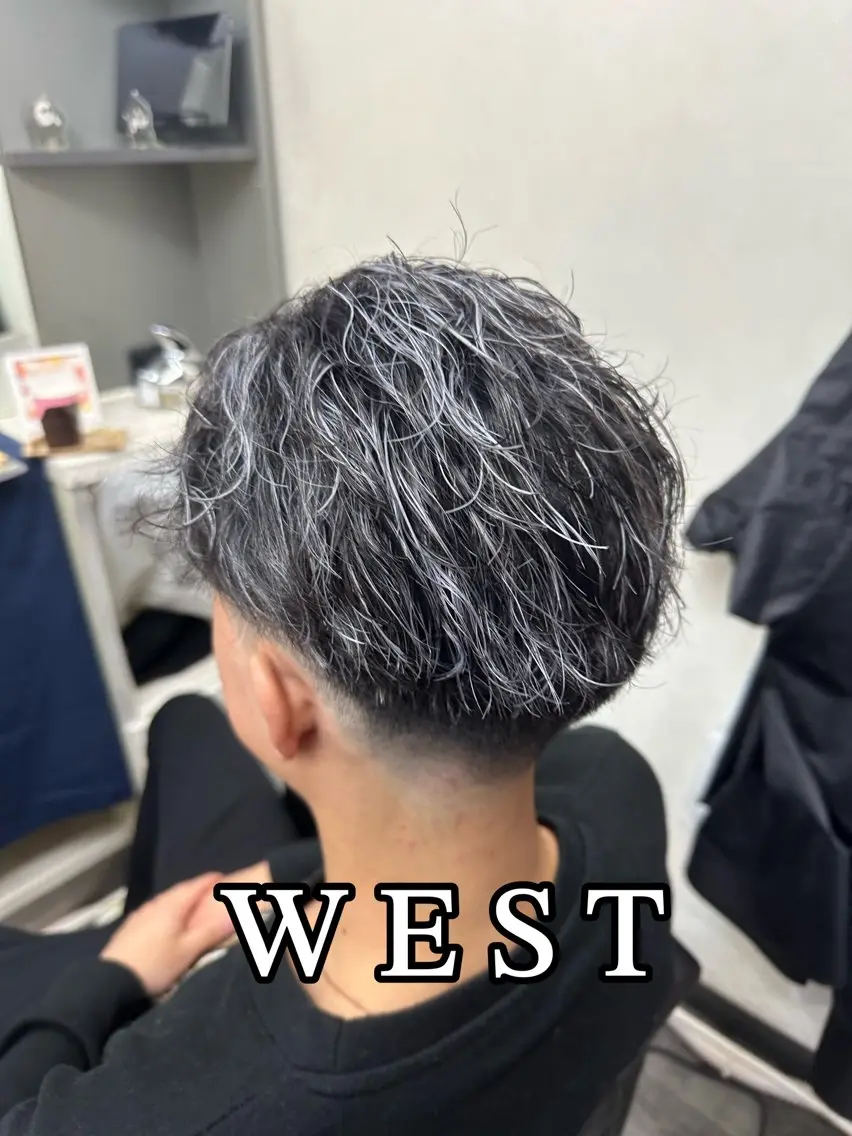 カラー パーマ メンズ WEST✂︎AKI HIRO✂︎大和高田のヘアスタイル