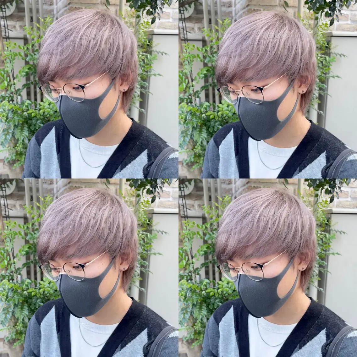 ショート カラー ベージュカラー ブリーチ ブロンド 透明感カラー ミルクティーベージュ 大人可愛い透明感🌟 小顔・韓国髪🌟野中のヘアスタイル