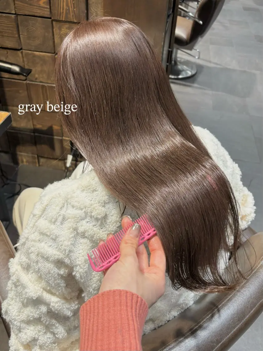 セミロング カット ヘアカラー トリートメント MINXginza タイラミユネのヘアスタイル