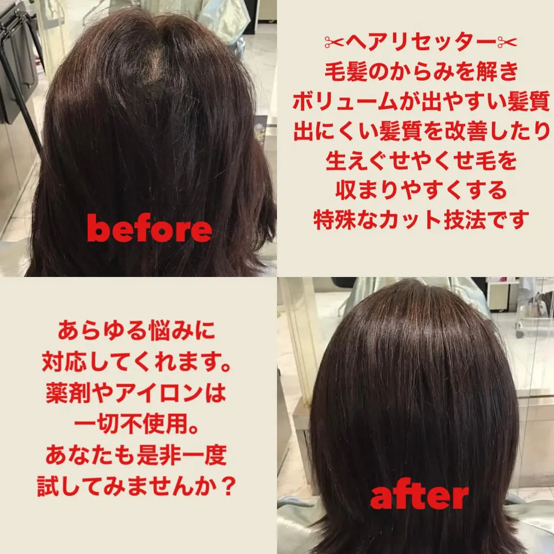 【髪質改善】✨カット+カラー+トリートメント✨の写真