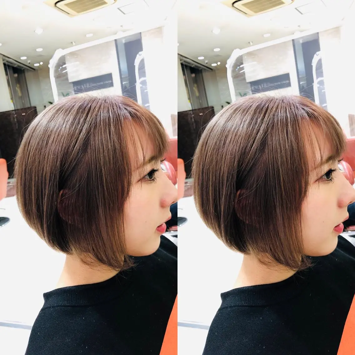 ショート カット ヘアカラー トリートメント Y Uのヘアスタイル