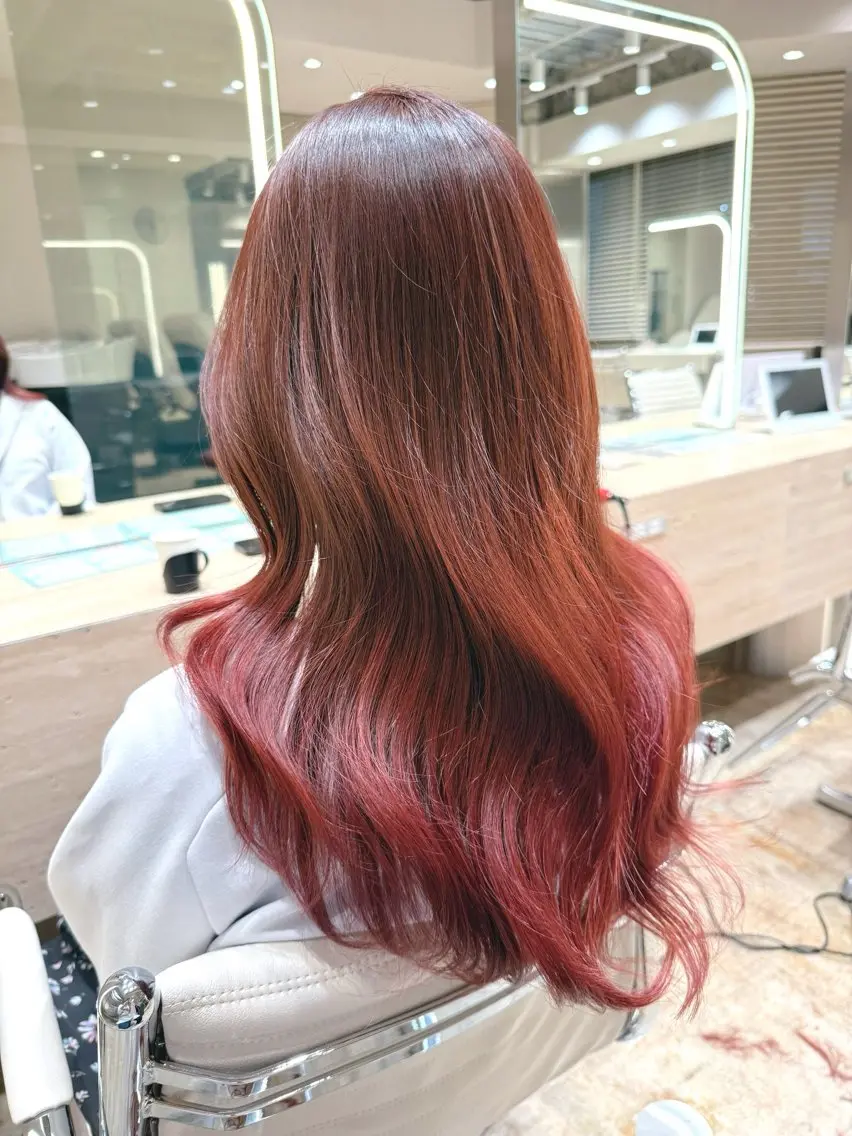 ロング カット ヘアカラー ✨小顔ショート /ハイトーン　河内のヘアスタイル
